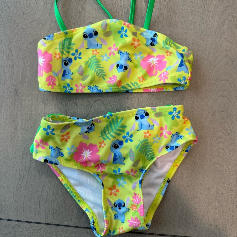 Kids Swimwear Set with Tropical Print